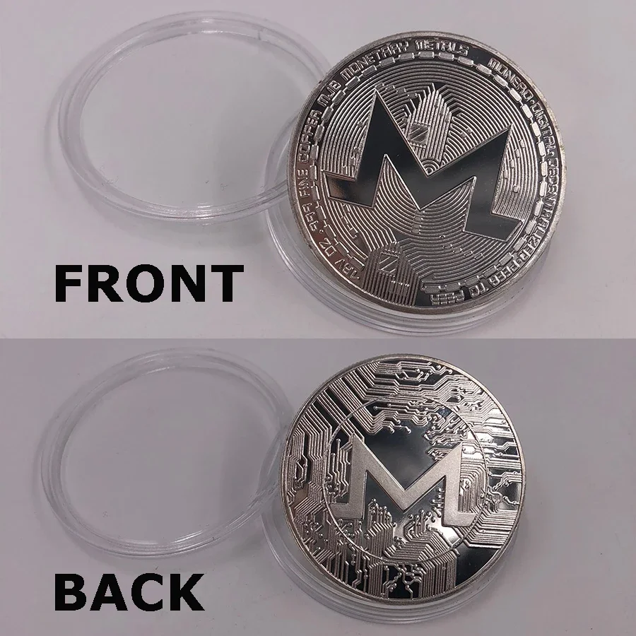 

Металлическая позолоченная памятная монета Ethereum/Litecoin/Dash/Ripple/Monero/EOS