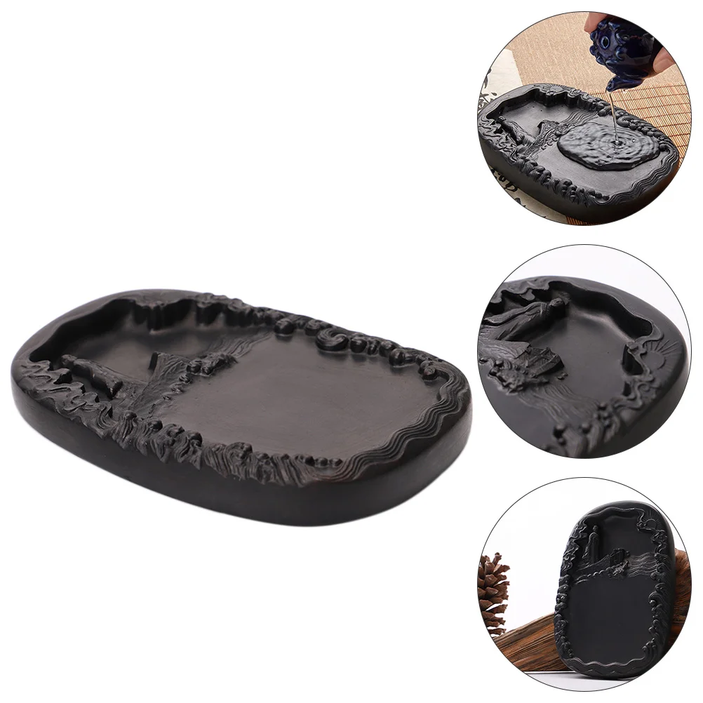 

Inkstone Creative Plate Japanese Accessories Kids Suit Sumi Painting Inkslab Calligraphy Tool Chinese Traditional