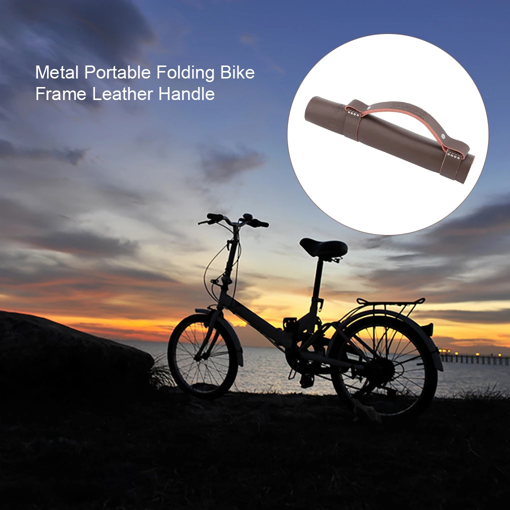 

Folding Bicycles Leather Handle Modification Adhesive Lifting Handles
