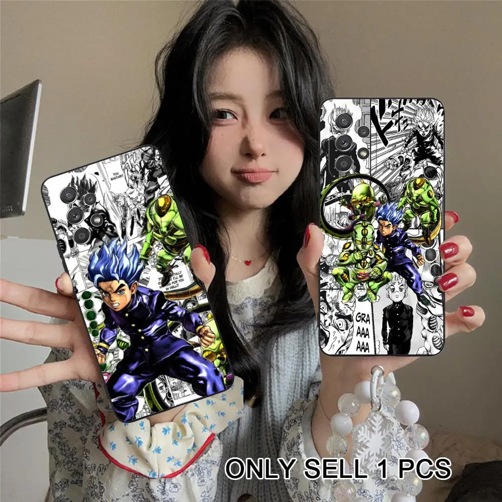 Фото Чехол для телефона JOJO Koichi Hirose для Samsung Galaxy A26 25 24 23 22 21 17 16 15 14 13 12 11 5G, мягкий противоударный чехол из ТПУ №3