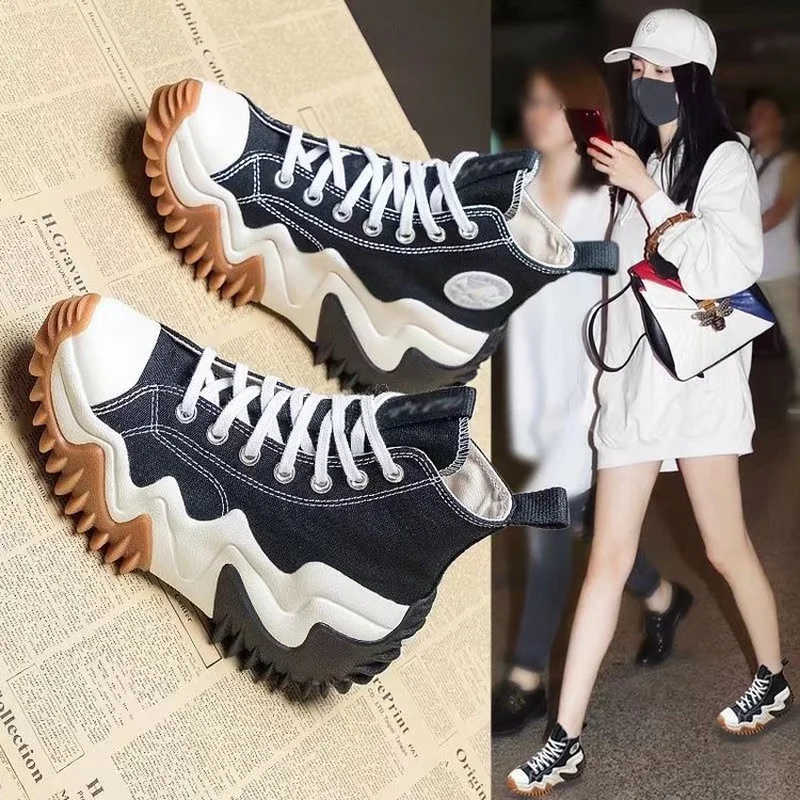 

2022 Autumn New Comfortable Non-slip Women's Sports Shoes Fashion Breathable All-match Women's Casual Canvas Shoes NX36