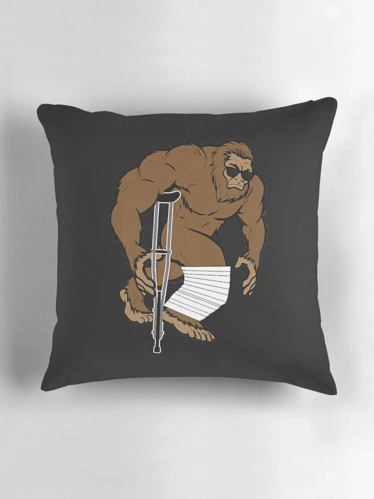 Смешная Подушка Bigfoot с изображением сломанной ножки подарки к вскоре подушка