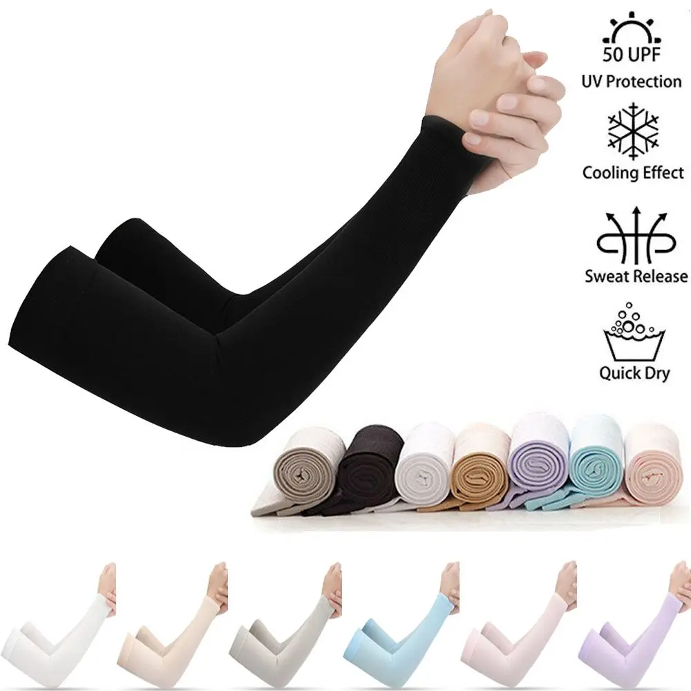 

Exposed thumb Sportswear Running Summer Cooling Arm Sleeves Arm Cover Sun Protection Outdoor Sport