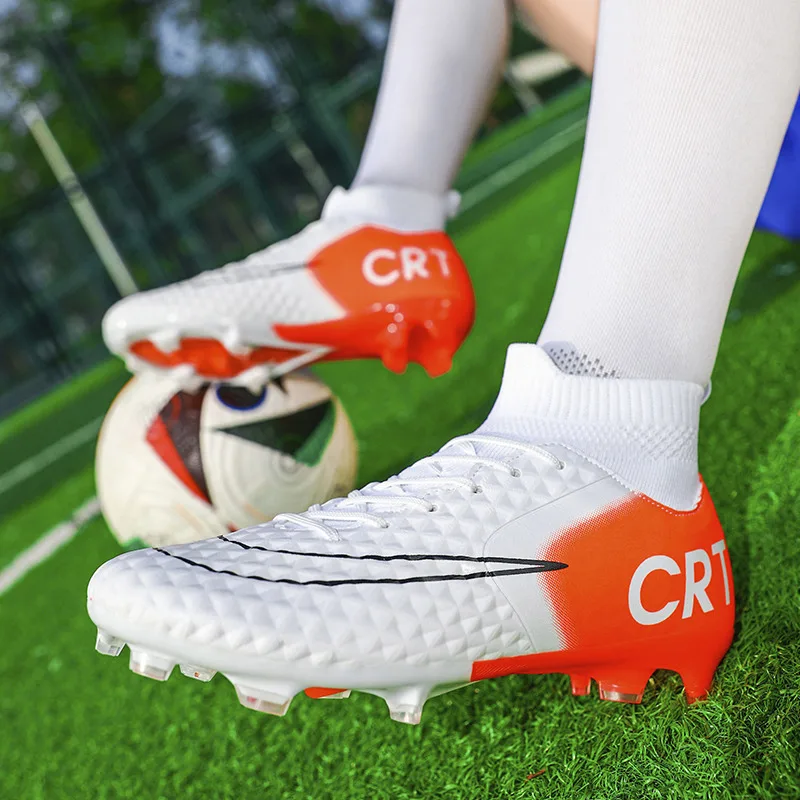 Модные футбольные бутсы высокого качества мужские уличные TF/FG для тренировок на