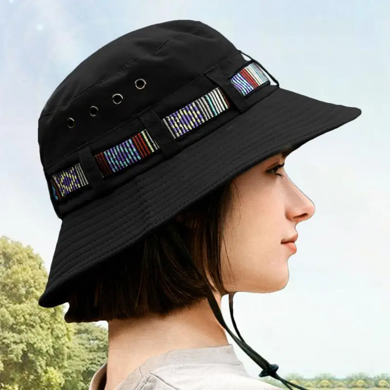 Панама летняя Мужская дышащая шляпа рыбака для рыбалки и активного отдыха с