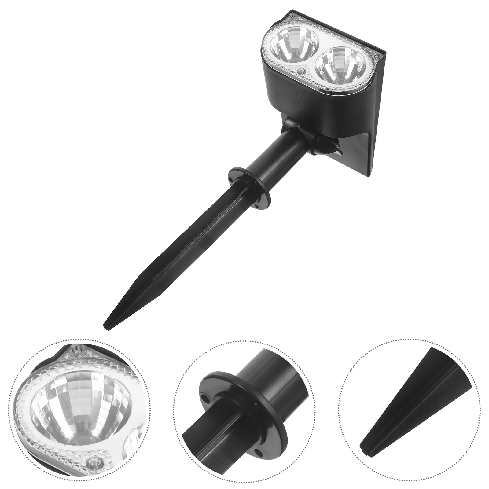 

2 Pcs Solar Garden Light Birthday Decoration for Girl Tree Lights Flood outside Plastic Outdoor LED