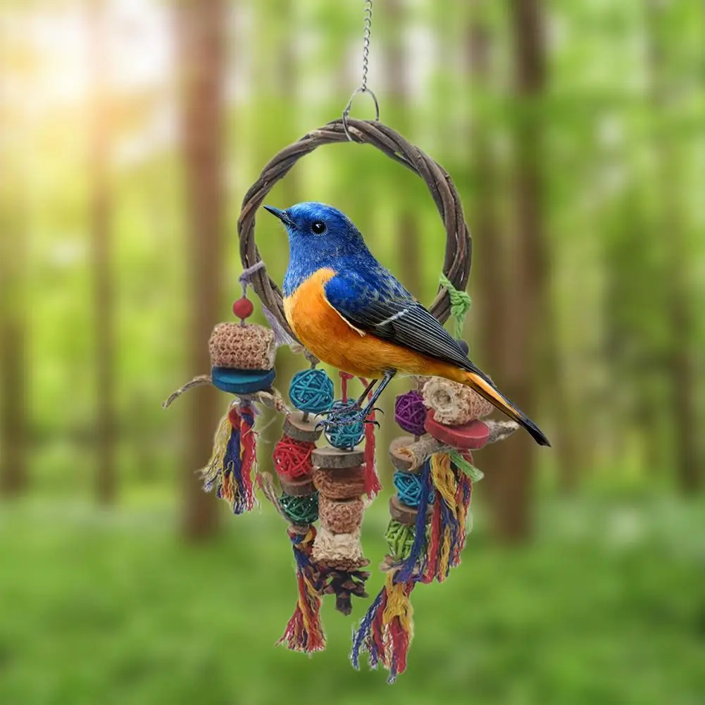 

Игрушка-кусалка в виде попугая, безопасные деревянные строительные блоки, модель с плетеной веревкой