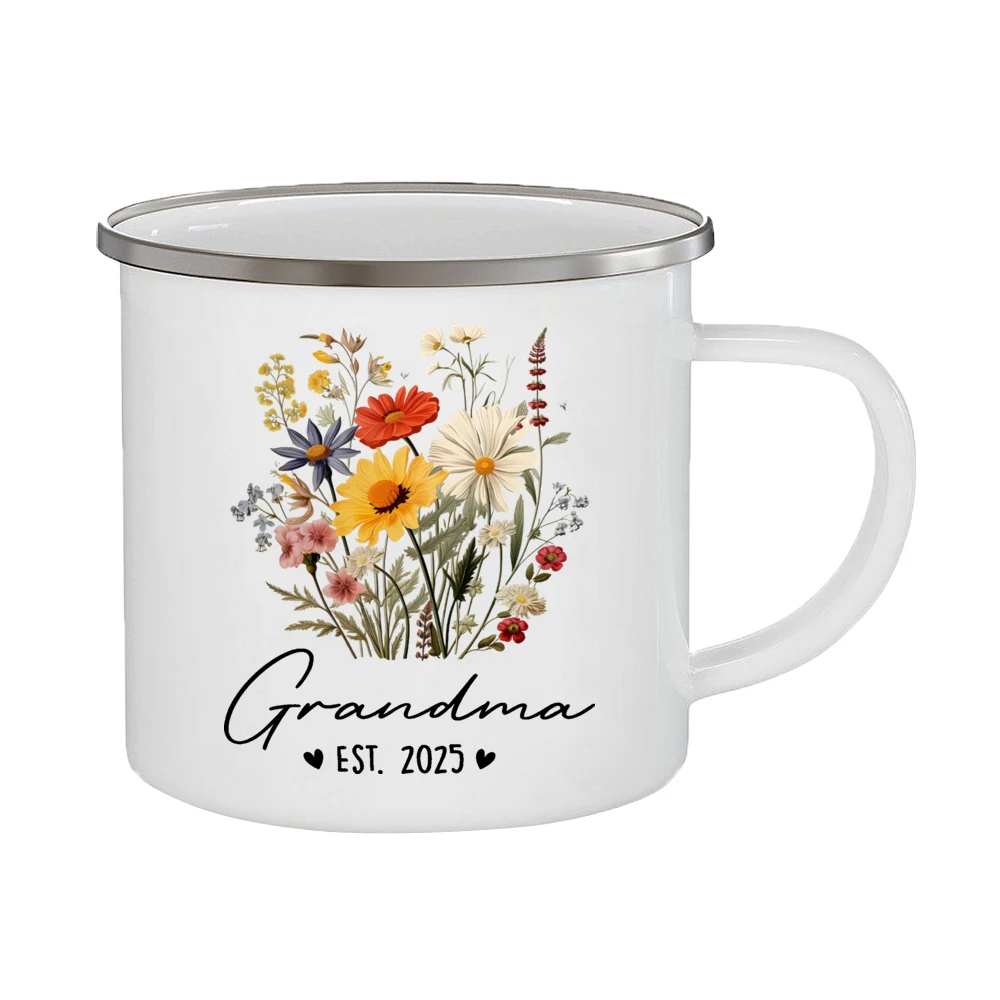 Реклама на бабушки и дедушки 2025 эмалированная Кружка объявление малышей Подарки