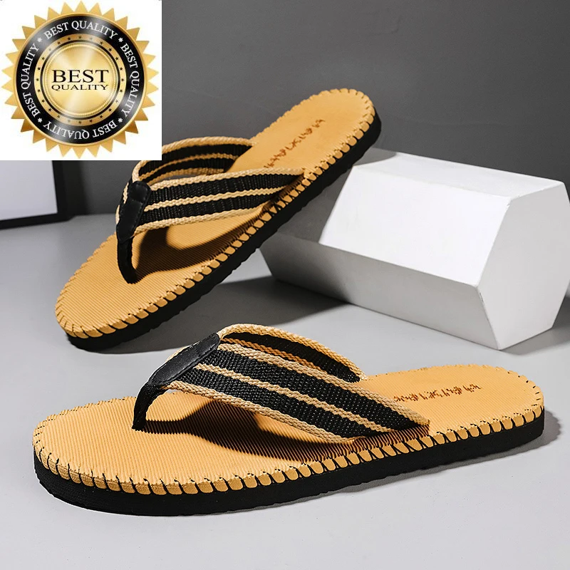 

Flip Outdoor Men's Lightweight Brown Flops Size 39-45 Flat Slippers for Men Non-slip Beach Man 2023 chinelo masculino