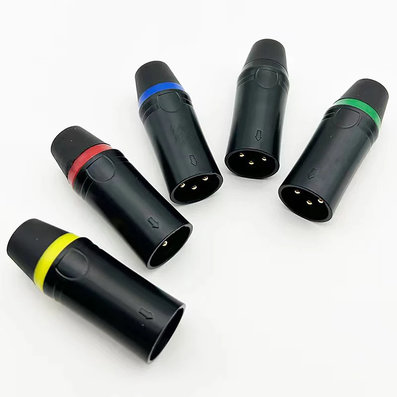 1 шт. 3-полюсный разъем для микрофона XLR короткохвостый медный игольчатый
