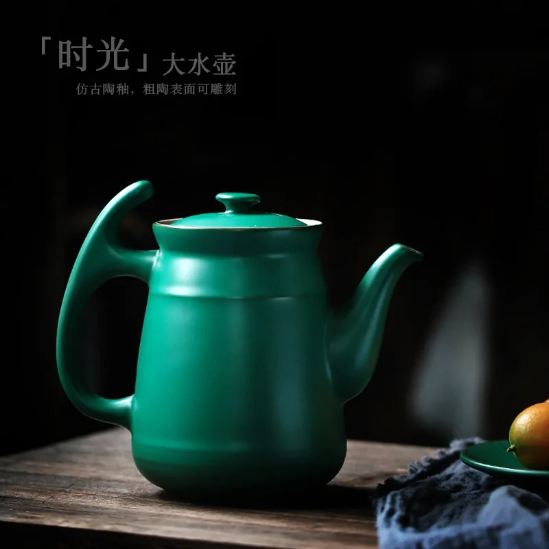 

Vintage Teapot Ceramic Large Capacity Stoneware Single Teapot Scented Tea Teapot Household Kettle Tea Kettle Tea Infuser