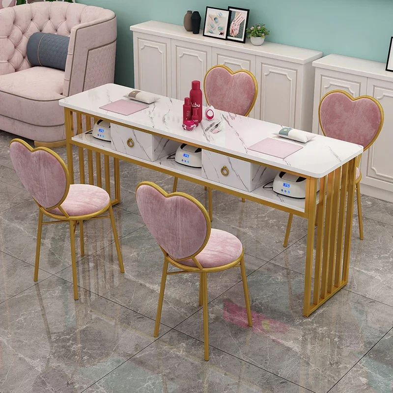 Nail Table Manicure Simple Modern Economical Professional And Chair Set Tisch Furniture