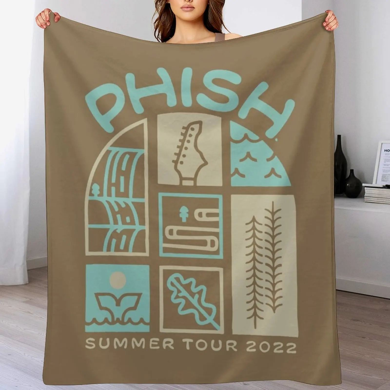 Фото Плед Phish Roadie Summer Tour, теплый и уютный плед для гостиной и дивана №1