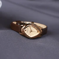 the irregular minimalist women ultra thin small dial watches leather band fashion waterproof quartz watch relogio feminina