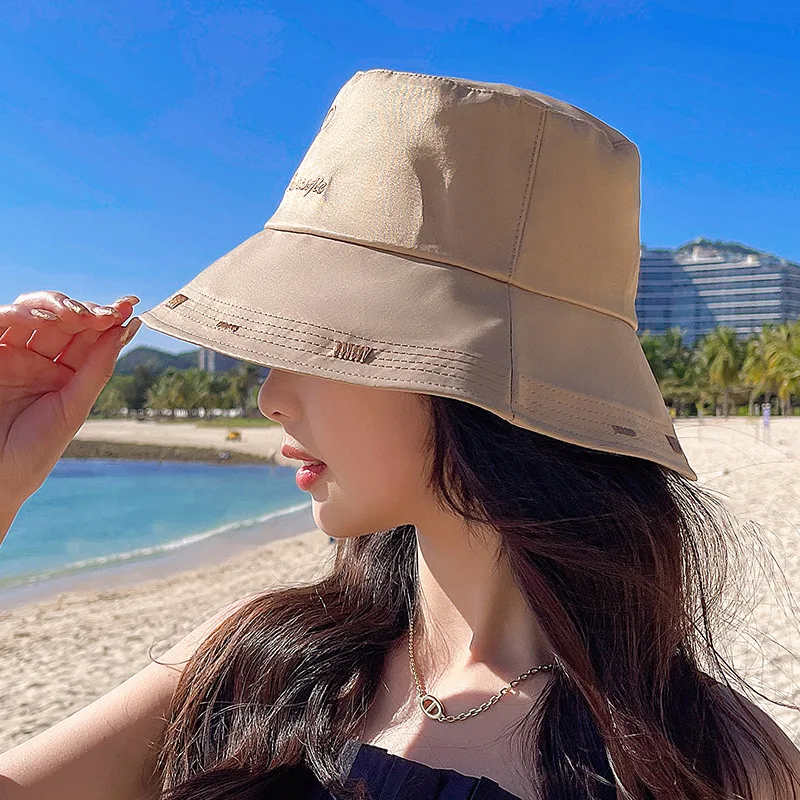 Рыбацкая шляпа для девушек на весну и лето корейские большие полки с вышивкой