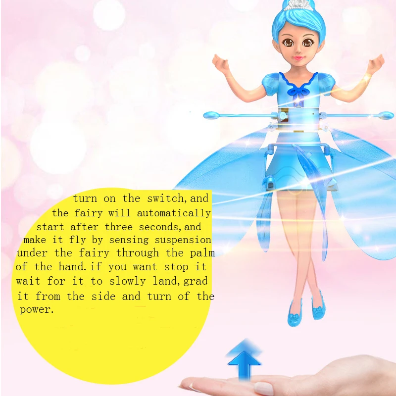

Сказочные летающие игрушки с особой жестовой чувствительностью, чувствительные левитирующие Веселые феи, детская интерактивная игрушка, п...