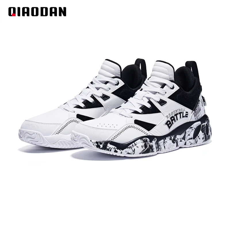 QIAODAN Basketball Shoes for Men 2023 New Anti-Slippery High Quality Shock-Absorbant Comfortable Air Mesh Sneakers AM43212007