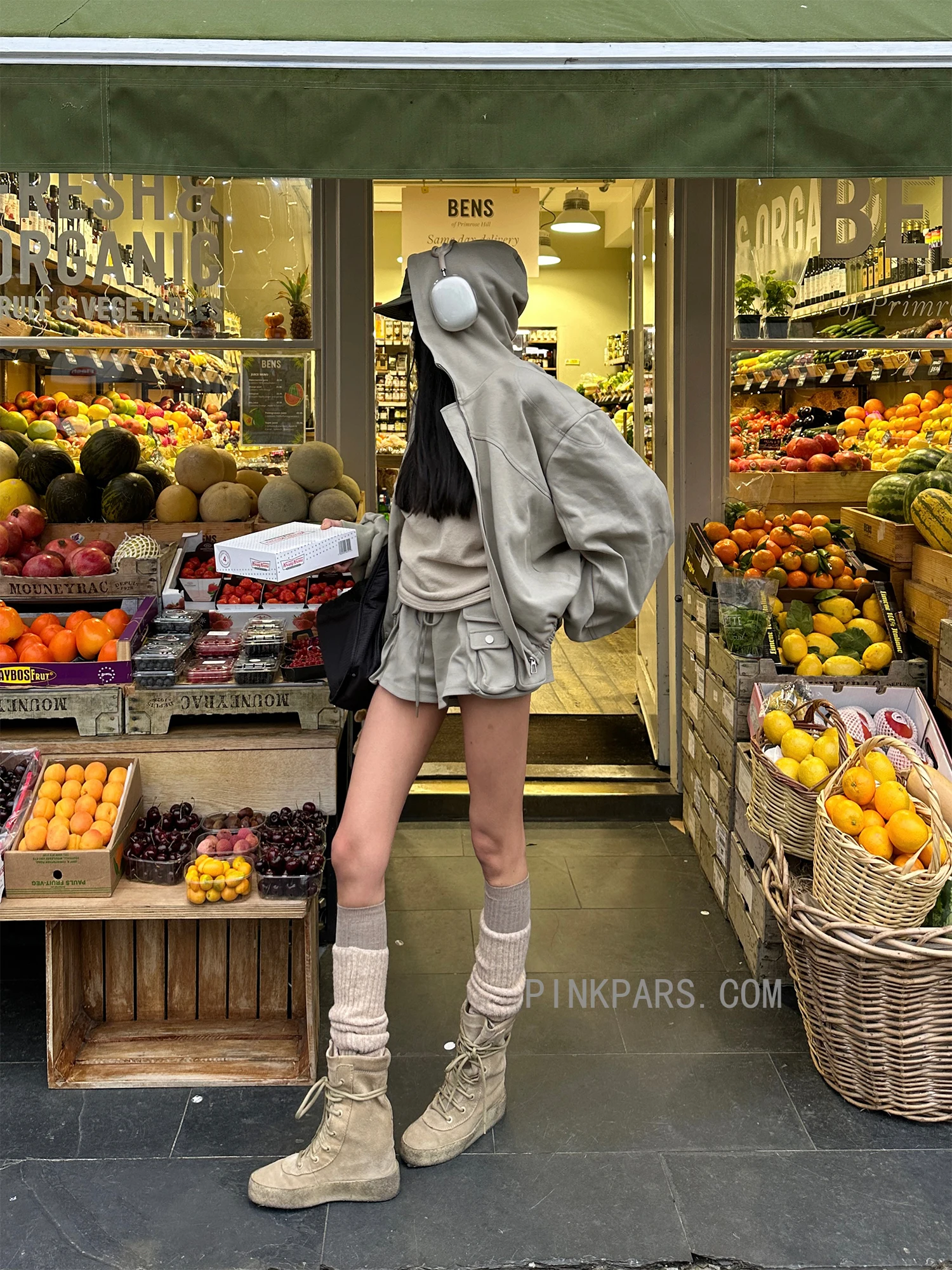 Женские шорты-карго цвета хаки Warden Edge свободный дизайн с высокой талией и 3D