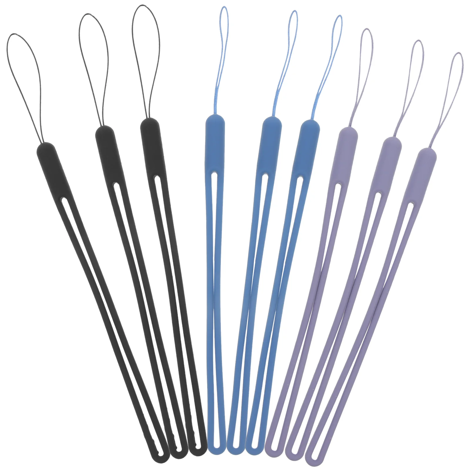 

9pcs Lanyard Replacement Wrist Rope Silicone Strap Supply
