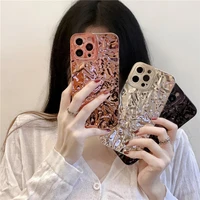 for iphone 13 12 11 pro max phone case cold wind for iphone 11 13 korean style ins silver foil folds soft shell protective case