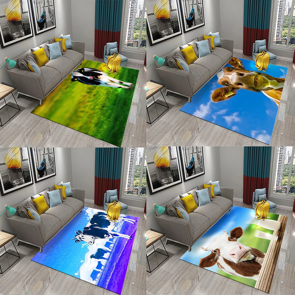 

Настраиваемый нескользящий коврик для входной двери для ванной и кухни, коврик для входной двери, коврик для гостиной и спальни, коврик для коровы, коврик для фермы с животными, коврик для свежего молока