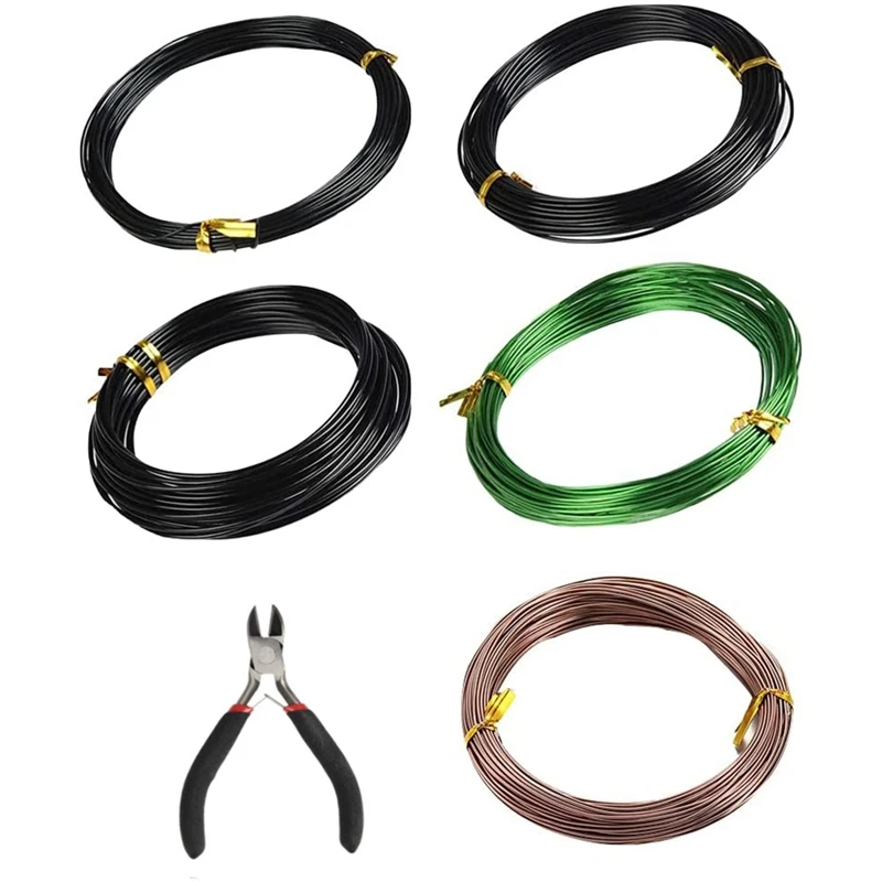

Big Deal Bonsai Wire, Tree Training Wire, Bonsai Aluminium Wire With Wire Cutter, Bonsai Tool For Tree Training And Crafts DIY
