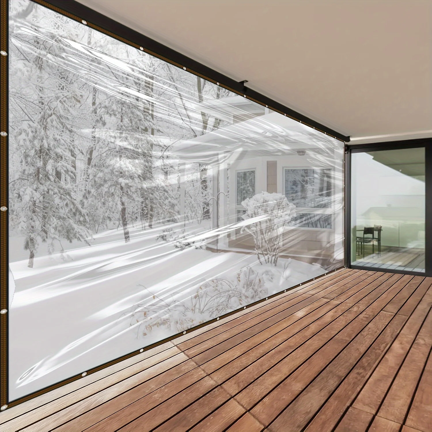 

Прозрачный водонепроницаемый брезент