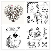 valentines day loveblessing clear stamps scrapbooking crafts decorate photo album embossing cards making clear stamps new