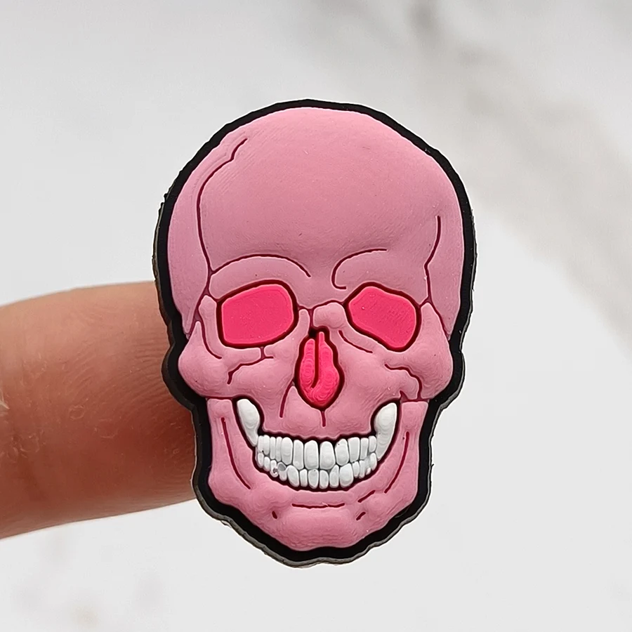 Novelty Design Pink Series PVC Shoe Charms Sandal Accessories Snail Skull Alien Diy Shoe Buckle Decoration Jibz For Croc Charms