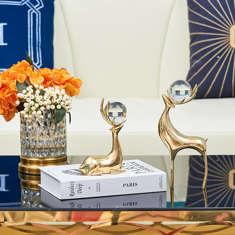A045 украшения в виде оленя из чистой меди шкафчик для телевизора винный шкаф