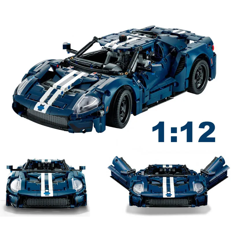 

Технический автомобиль Ford Gt кубики Moc совместимый в масштабе 1:12 Масштаб 42154, набор для моделирования суперавтомобиля для взрослых, блоки, игрушки, конструктор, подарки