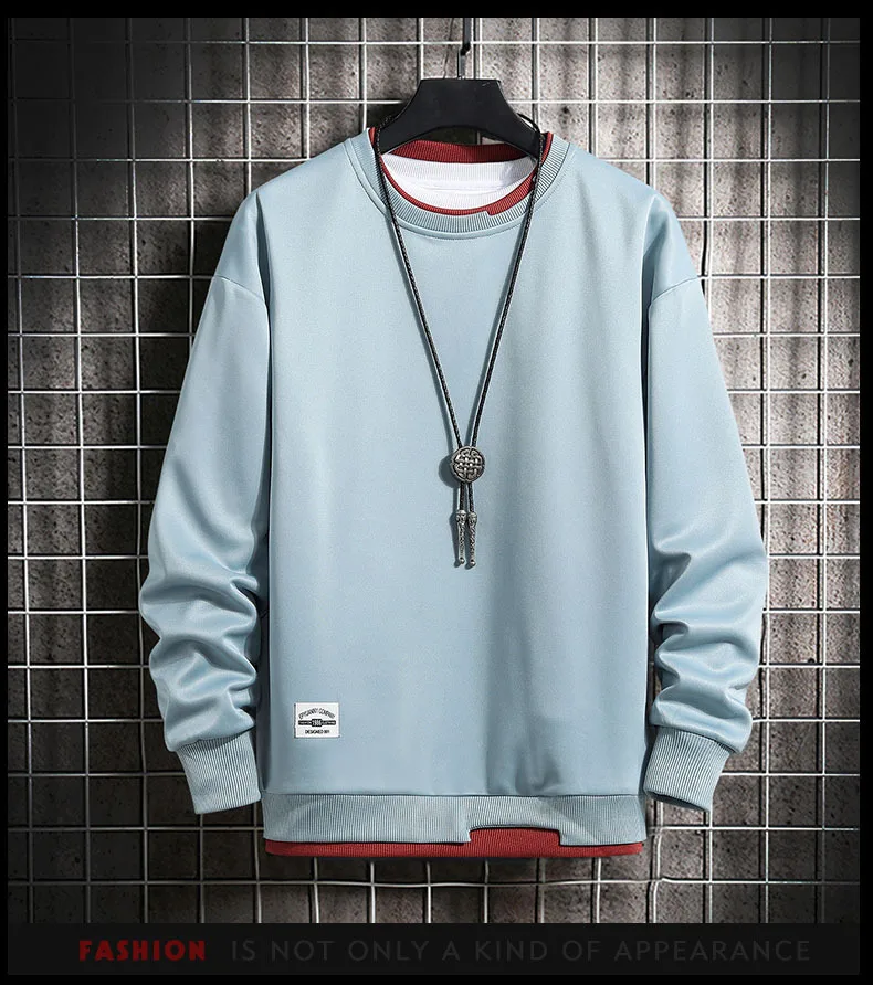 

HIGH QUALITY Casual Mens Sweatshirt Hoodies Streetwear Pullover Fashion Clothes Mens Oversized Korean Style Trashy Y2k Clothing