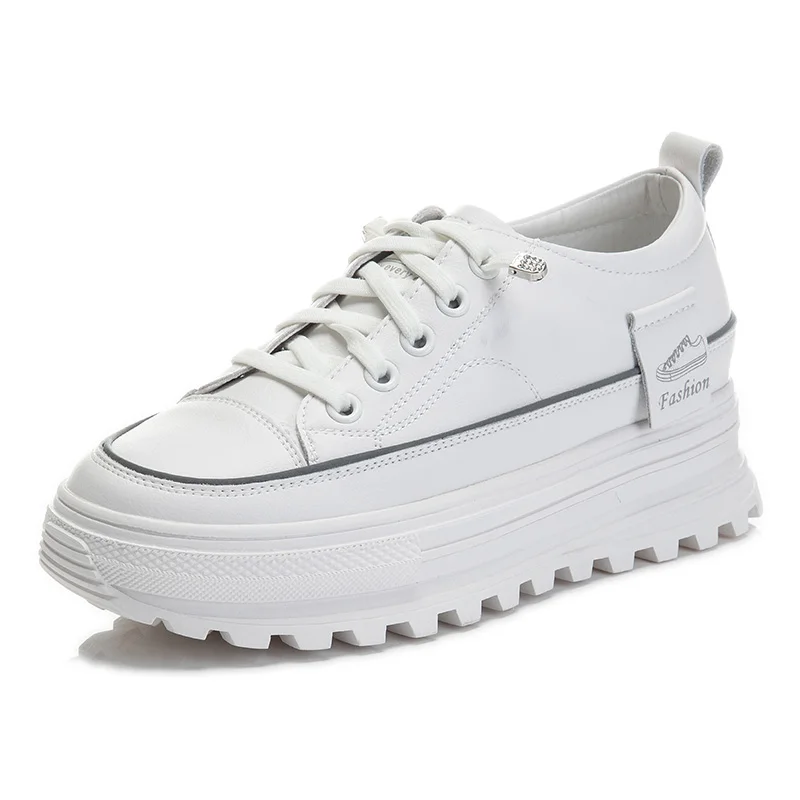 

Кроссовки женские из натуральной кожи, на платформе