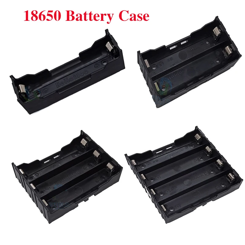 

DIY 18650 чехол для внешнего аккумулятора s 1P 2P 3P 4P 18650, держатель для аккумулятора, чехол, 1 2 3 4 штырька, коридор, АБС