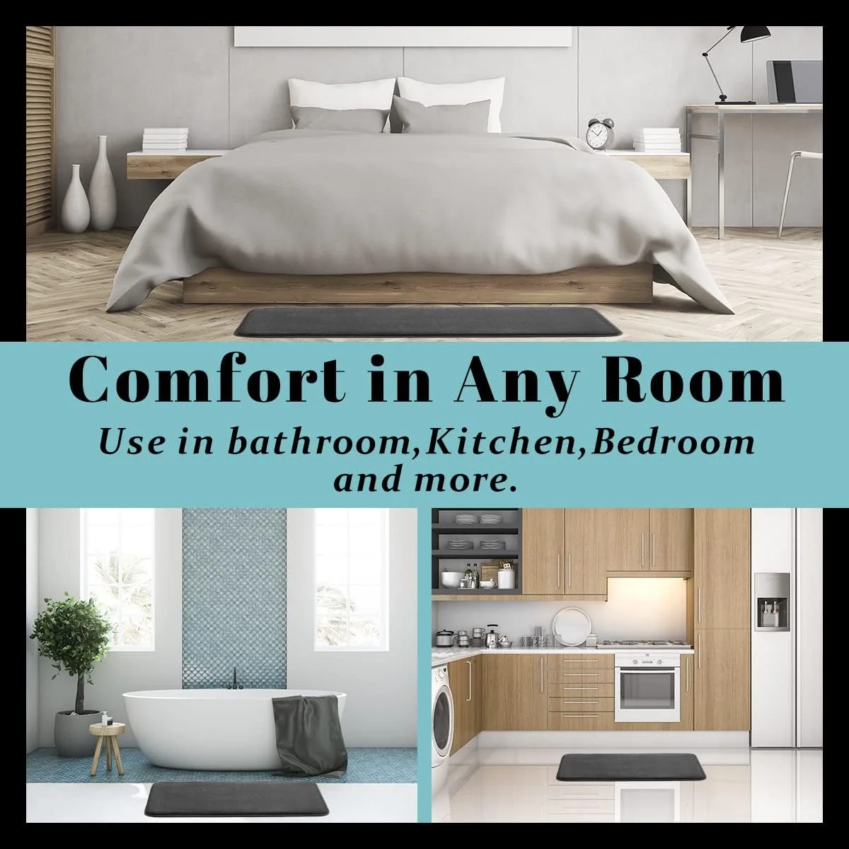 1 шт. нескользящий коврик из пены с эффектом памяти