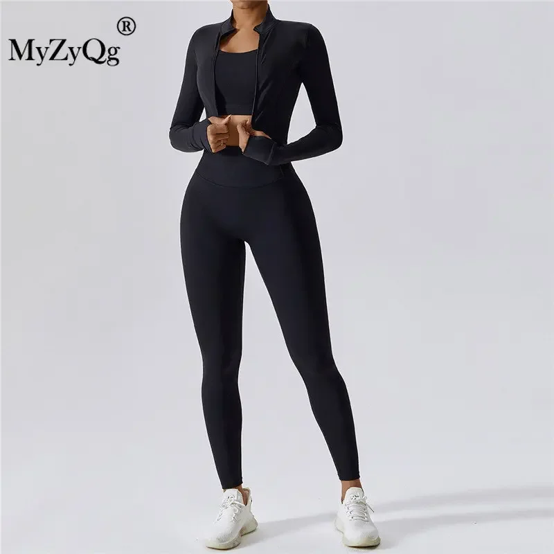 MyZyQg женский спортивный бюстгальтер для йоги на открытом воздухе леггинсы пальто