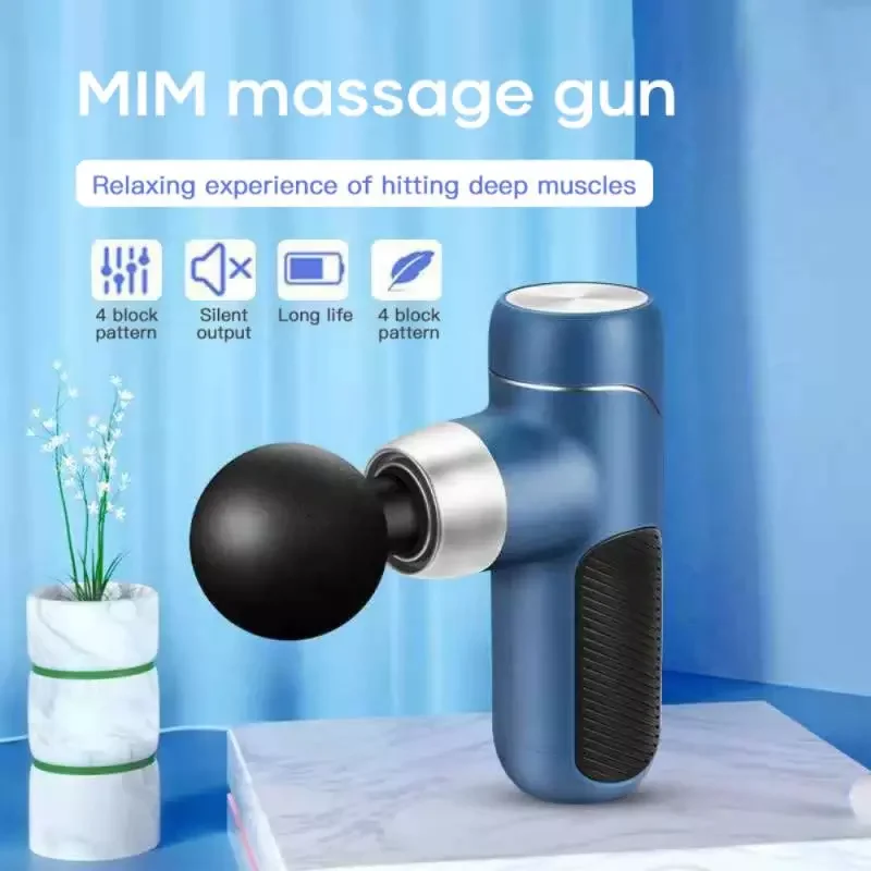 

NEW2023 Mini Massage Fascia Gun Percussive Deep Tissue Muscle Massager Relaxer Body Neck Pain Relief Fitness Equipment