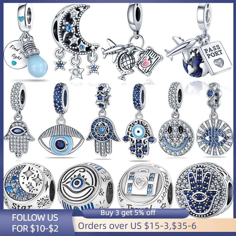 925 оригинальные женские подвески plata из серебра пробы для браслета pandora |