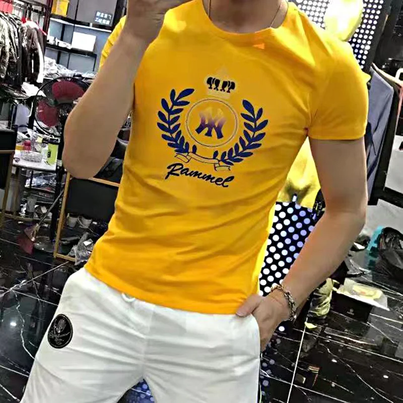 

Luxury Brand Short Sleeve T-shirt Men's Loose Large Size Tees Graphic Print Summer Women New Round Neck Tops Free Shipping S-4XL
