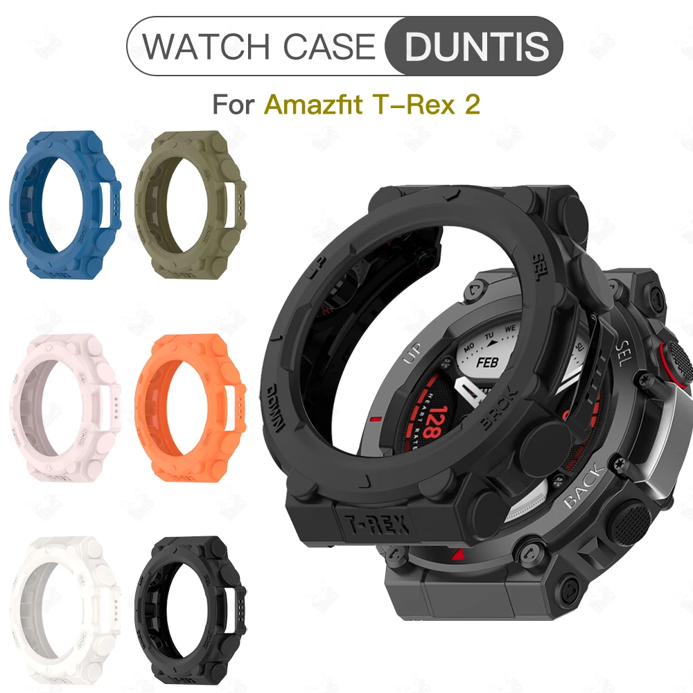 

Силиконовый чехол для смарт-часов Amazfit T Rex 2, мягкий чехол из ТПУ с защитой от царапин, аксессуары для Amazfit T-Rex 2