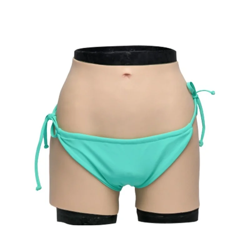 Men Simulation Silicone Fake Vagina Pants Fake Mother CD Cross-dressing Can Be Inserted Into The Skin Color Sexy Boxer Panties