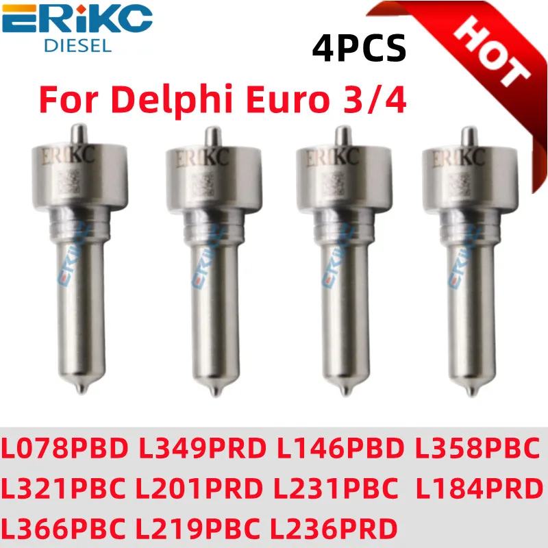 L078PBD L349PRD L146PBD L358PBC L321PBC L201PRD L231PBC L184PRD L366PBC L219PBC L236PRD для дизельной форсунки Delphi 3/4 4 шт.
