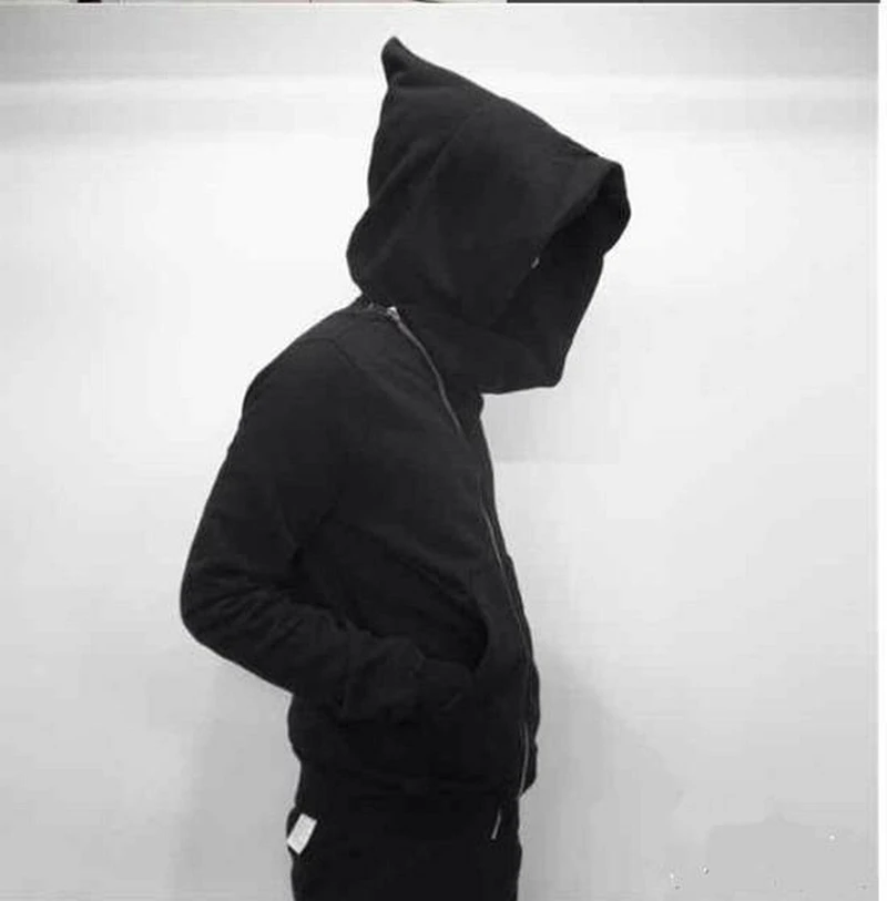 

New Zipper Hoodies Men Cardigan Harajuku Cotton Sweatshirts Hip Hop Swag Style Skateboard Streetwear Cloak Hooded Jackets Coat