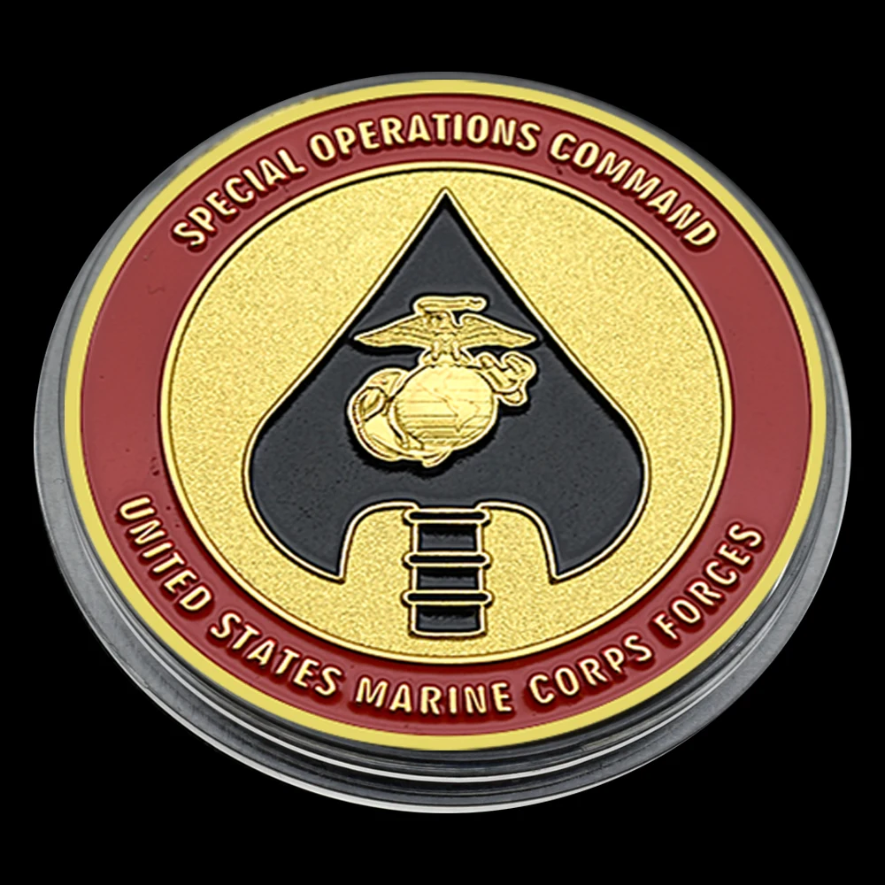 Команда спецопераций морской пехоты ВЫЗОВ МОНЕТА с пластиковой