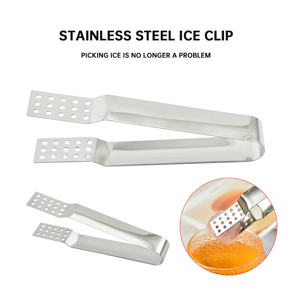 

Щипцы для шариков льда из нержавеющей стали, многоразовый держатель для сахара, кухонные принадлежности, мини-аппетит, щипцы, пищевые серви...