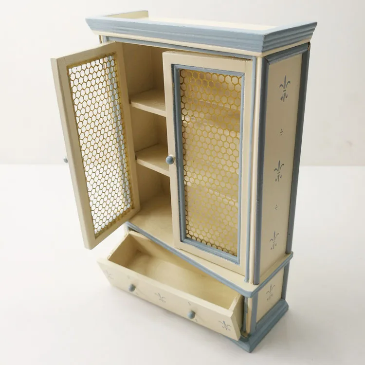 

1/12 soldier doll mini furniture wooden cabinet model toy for 6" action figure scene accessories