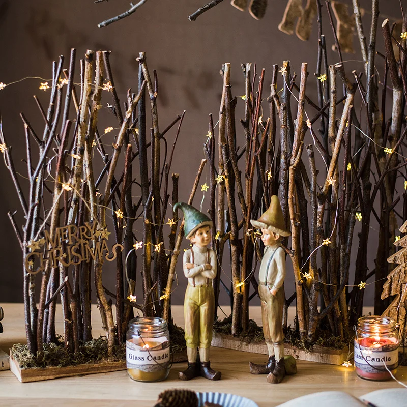 

Natural Hazelnut Screen Floral Grove Dried Branch Decoration Desktop Floor Decorative Showcase Landscape