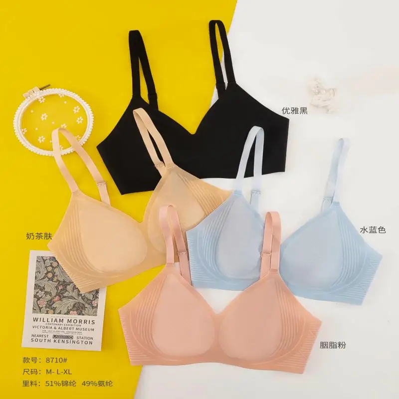 

Бюстгальтер женский бесшовный со стальными вставками без кольца