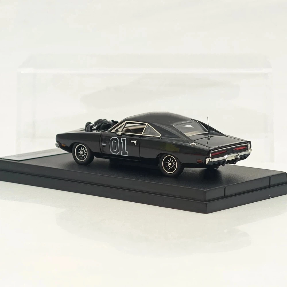 Фото Миниатюрная модель автомобиля Mini Forge 1:64 для Charger 1969 года, версия General Lee, с открытым двигателем V8, литая, лимитированная серия, редкая коллекционная модель, подарки №5