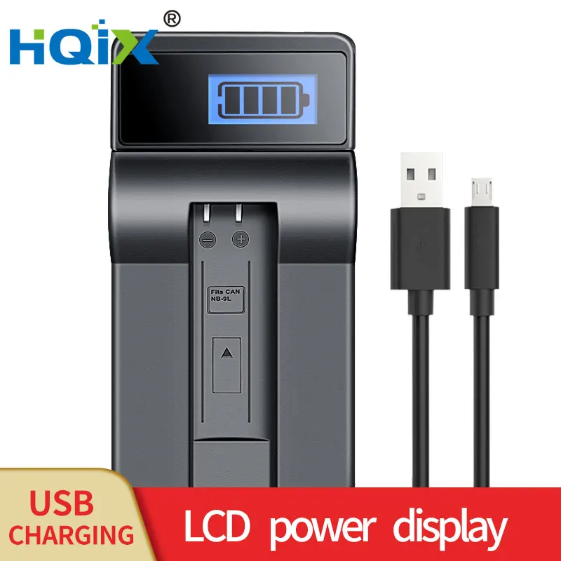

HQIX for Canon POWERSHOT N N2 SD4500 IS IXUS 500 510 1000 1100 HS IXY 50S Camera NB-9L Battery Charger